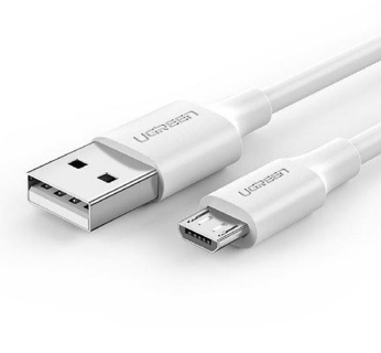 CABLE UGREEN USB 2.0A/MICRO USB 2M BLANCO