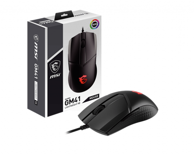 MOUSE MSI CLUTCH GM41 LIGHTWEIGHT V2 NEGRO