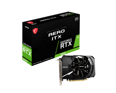 GPU MSI GEFORCE RTX 3050 AERO ITX 8G OC GDDR6
