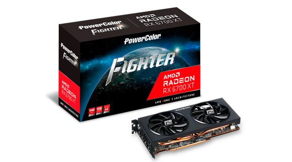 GPU POWER COLOR RADEON FIGHTER RX 6700 XT 12GB GDDR6