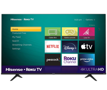 TV HISENSE 65" 65R6E4 LED 4K UHD/ROKU SMART TV/Dolby Vision HDR + HDR10/Alexa /Google Assistant