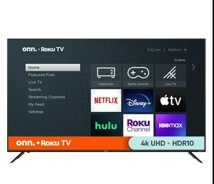 TV ONN 70" Roku TV/4k UHD/HDR10/Control Voz por App/Siri/Alexa/HeyGoogle/Apple AirPlay/Apple HomeKit