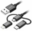 CABLE UGREEN USB 2.0A a MICROUSB/LIGHTNING/TIPO-C